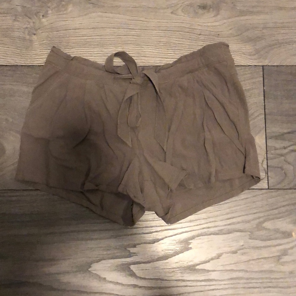 Army green shorts